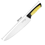 Couteau de cuisine Hygiplas Pro jaune 25cm - NISBETS