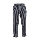 Pantalon de cuisine mixte Baggy Chef Works rayé noir et blanc - NISBETS