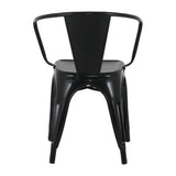 Fauteuils Bolero Bistro Curve noirs (lot de 4) - NISBETS