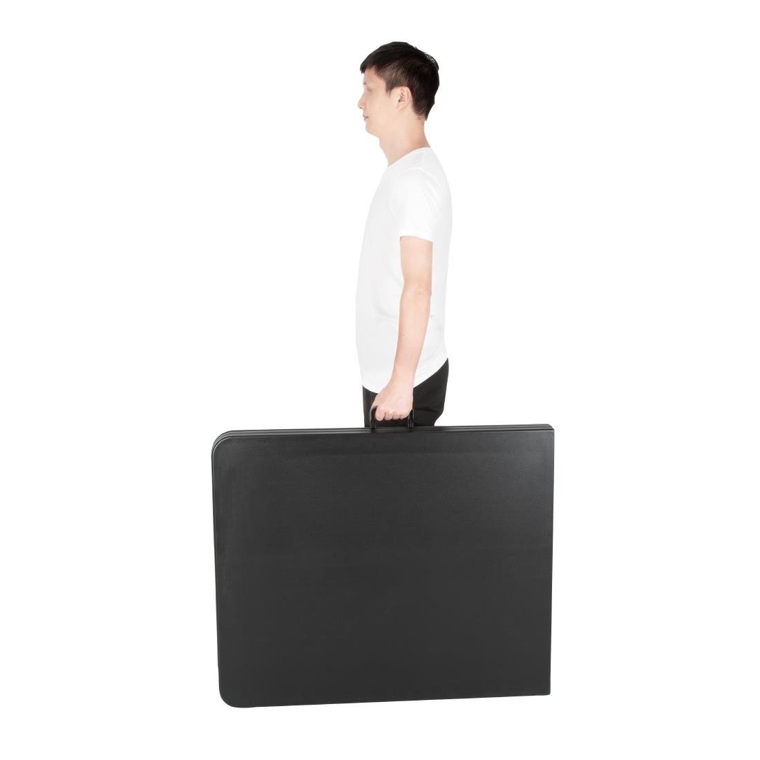 Table pliante rectangulaire Bolero noire 1,8 m - NISBETS