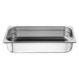 Bacs GN 1/1 en inox Nisbets Essentials 100 mm (lot de 3) - NISBETS