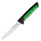 Couteau à tomate denté Hygiplas Pro vert 10cm - NISBETS