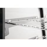 Vitrine de comptoir réfrigérée économe en énergie Polar Série G noire 120L