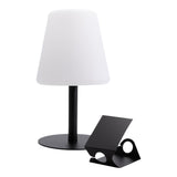 Lampe de table noire LED sans fil Securit Michelle avec 3 étiquettes ardoises amovibles