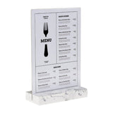 Présentoir de table Europel A4 polystone blanc