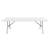 Table pliable au centre Bolero blanche 2430mm - NISBETS