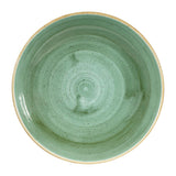 Assiettes coupes rondes Churchill Stonecast Samphire Green 248mm (Lot de 12)