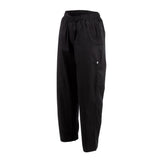 Pantalon de cuisinier ample unisexe Chef Works Better Built Baggy noir - NISBETS
