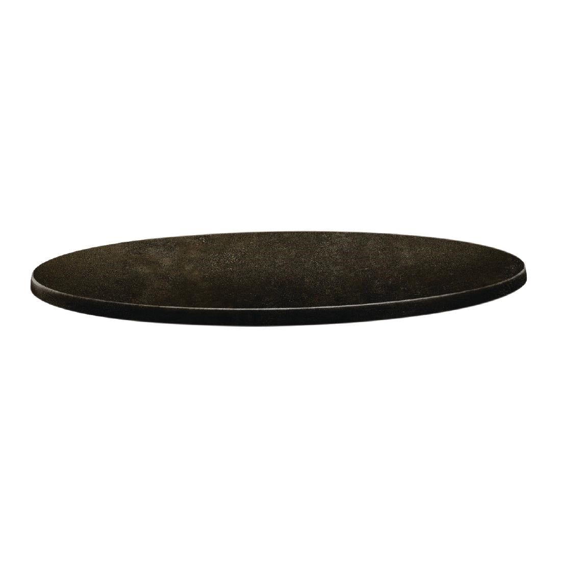 Plateau de table rond Topalit Classic Line 70cm cyprus métal - NISBETS