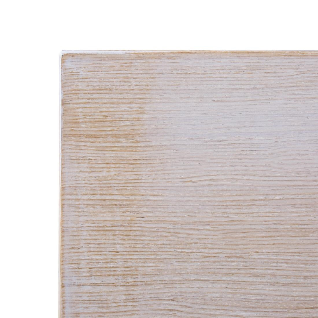 Plateau de table carré pré-percé vintage blanc Bolero 700mm - NISBETS