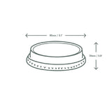 Couvercles plats pleins compostables en PLA Vegware 20 cl (Lot de 1000) - NISBETS