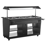 Buffet central chauffant Buffalo noir - NISBETS