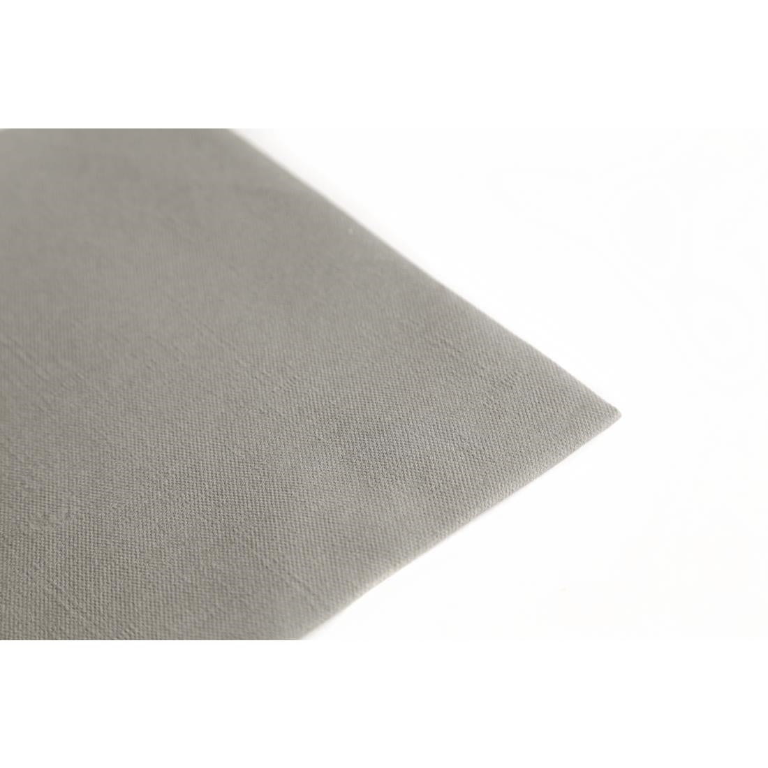 Serviettes déjeuner ouate gris granite compostables Duni 400mm (lot de 750) - NISBETS