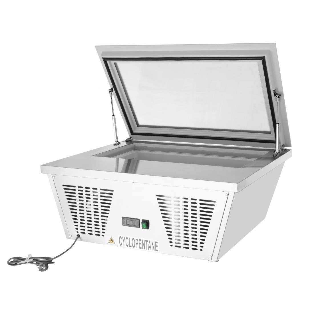 Congélateur à glace de comptoir Polar Série G 4 bacs Napoli