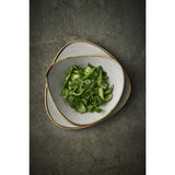 Bols triangulaires Churchill Stonecast Raw Lotus Grey 178mm (Lot de 12)