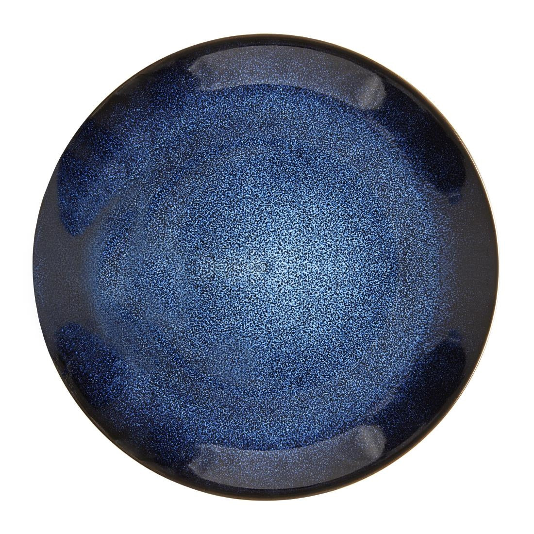 Assiettes creuses Olympia Luna bleu nuit 205 mm (lot de 4)