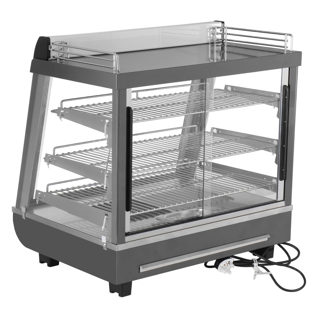 Vitrine chauffante portes avant et arriere Buffalo 96L