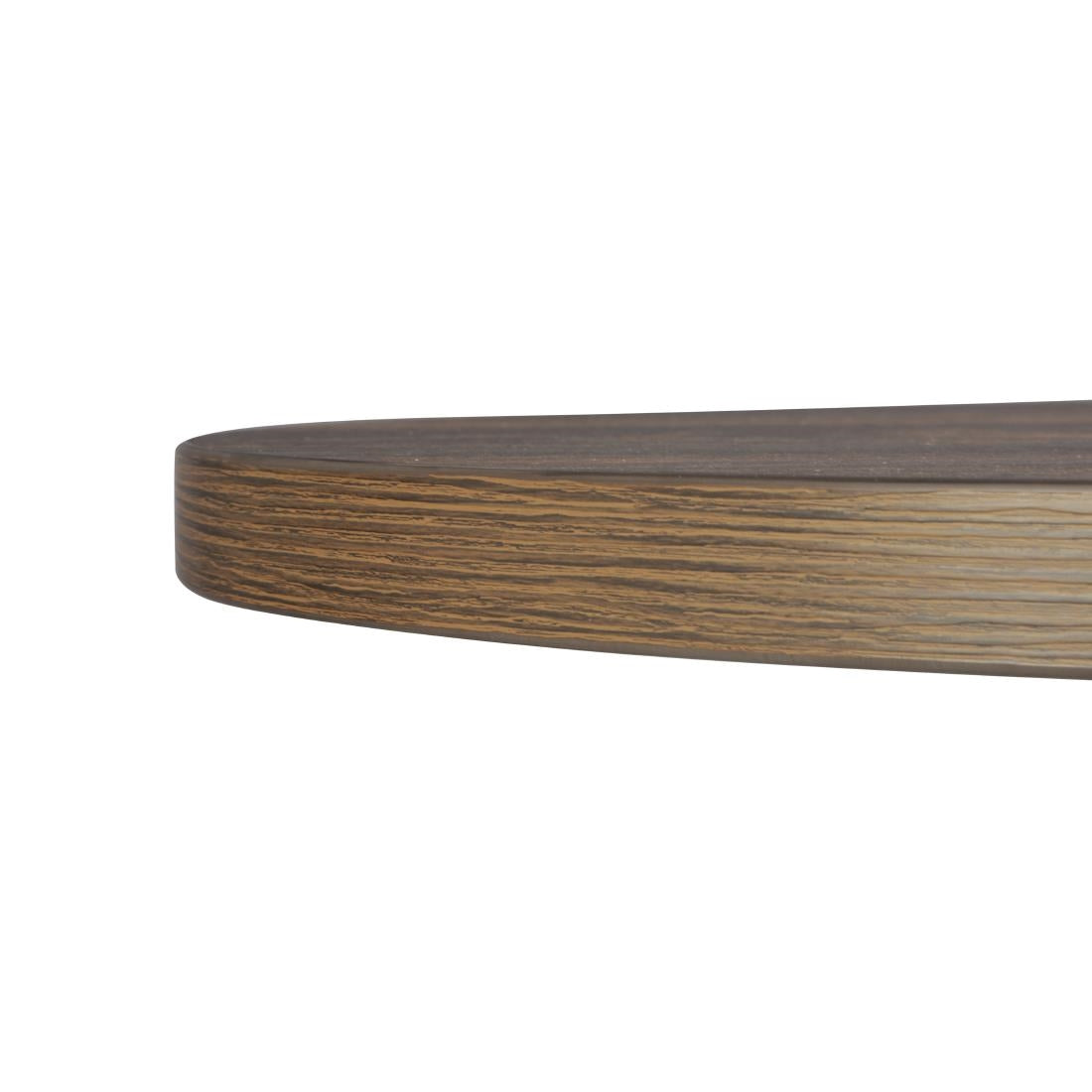 Table ronde Bolero Complete effet bois foncé 600mm