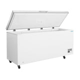 Congélateur coffre avec couvercle inox Polar Série G 581L