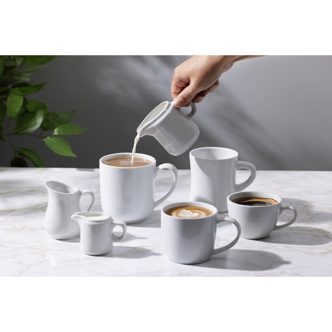 Mugs Olympia blancs 300 ml (lot de 6) - NISBETS