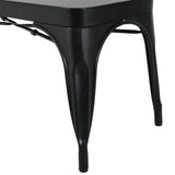 Bancs en métal noir Bolero Bistro 1000 mm (lot de 2) - NISBETS