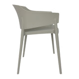 Fauteuils Lorenzo Café Bolero gris (lot de 2)