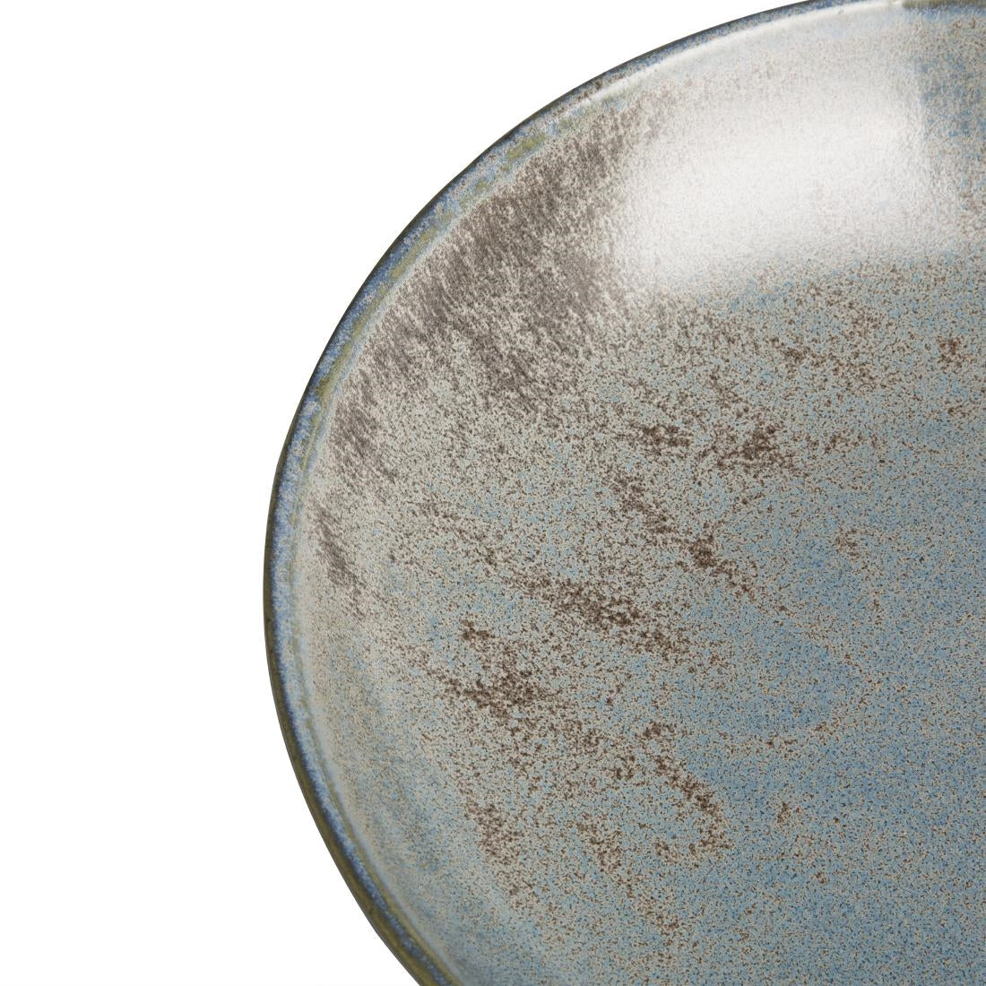 Assiettes creuses Olympia Ember Blue 230mm (lot de 4)