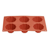 Plaque de 6 moules à brioche en silicone Vogue