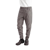 Pantalon de cuisine Works Urban Jogger 257 à fines rayures noires et blanches - NISBETS