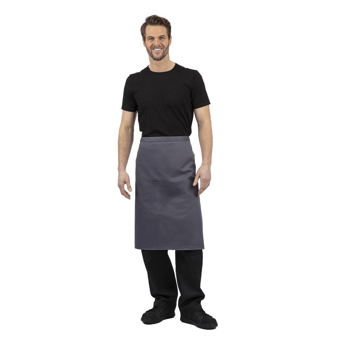 Tablier serveur Whites gris anthracite - NISBETS