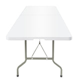 Table pliable au centre Bolero blanche 2430mm - NISBETS