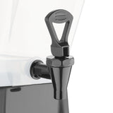 Distributeur de boissons en polypropylène noir Olympia 12L