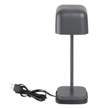 Lampe de table avec abat-jour carré Olympia Lucca grise 200mm