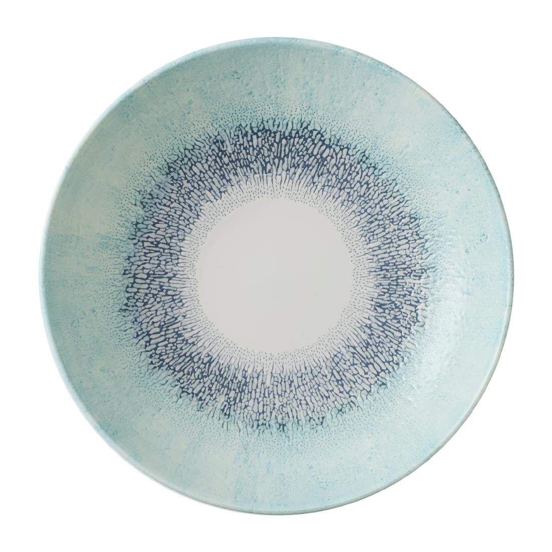 Assiettes coupe ronde Churchill Studio Prints Fusion Blue 248mm (Lot de 12)