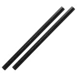 Pailles droites noires Sier Diposables Refork 8 mm / 15 cm (lot de 100)