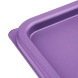 Petit couvercle carré pour boîte alimentaire Hygiplas violet