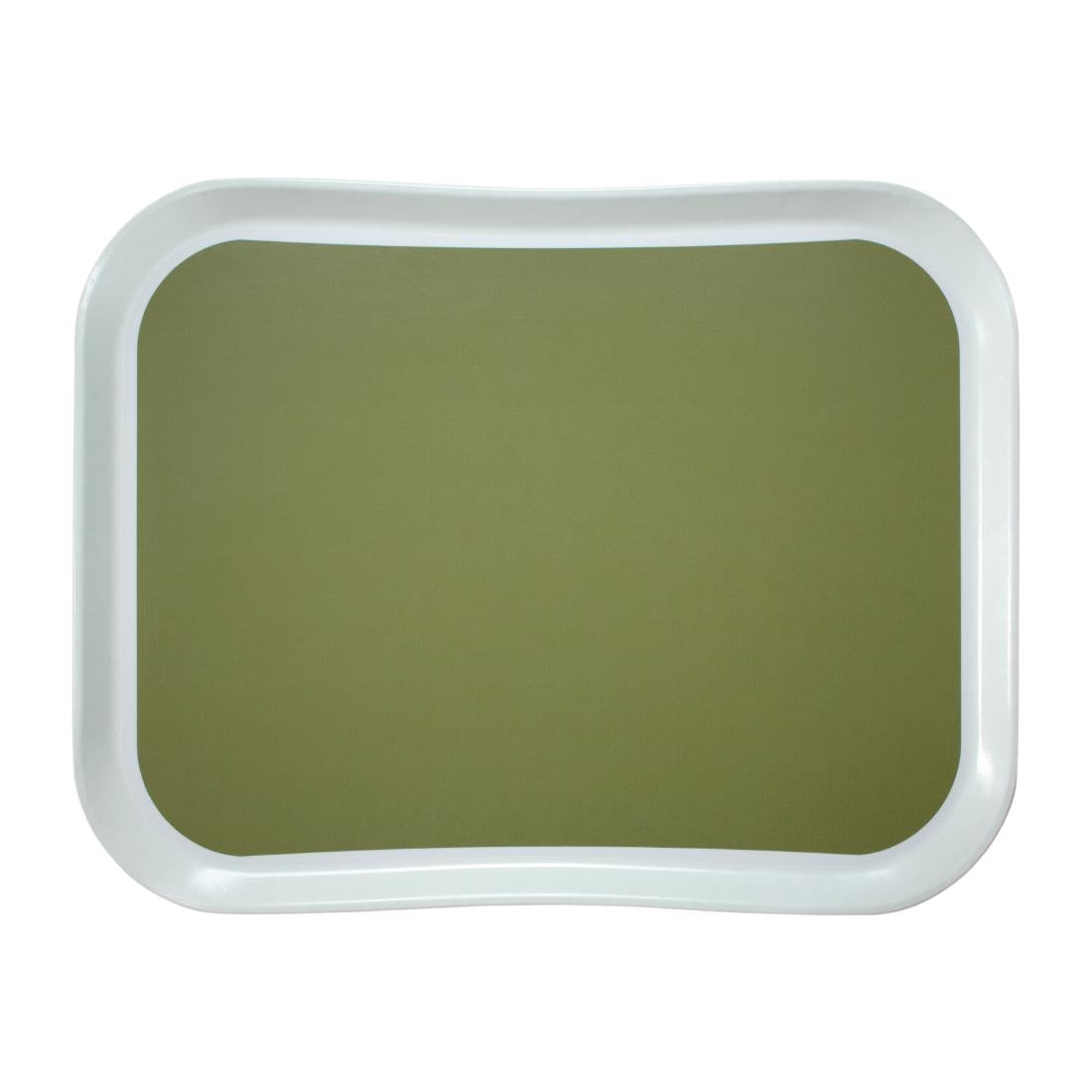 Plateau en polyester Century Fun Cambro Versa Lite 430mm vert sauge - NISBETS