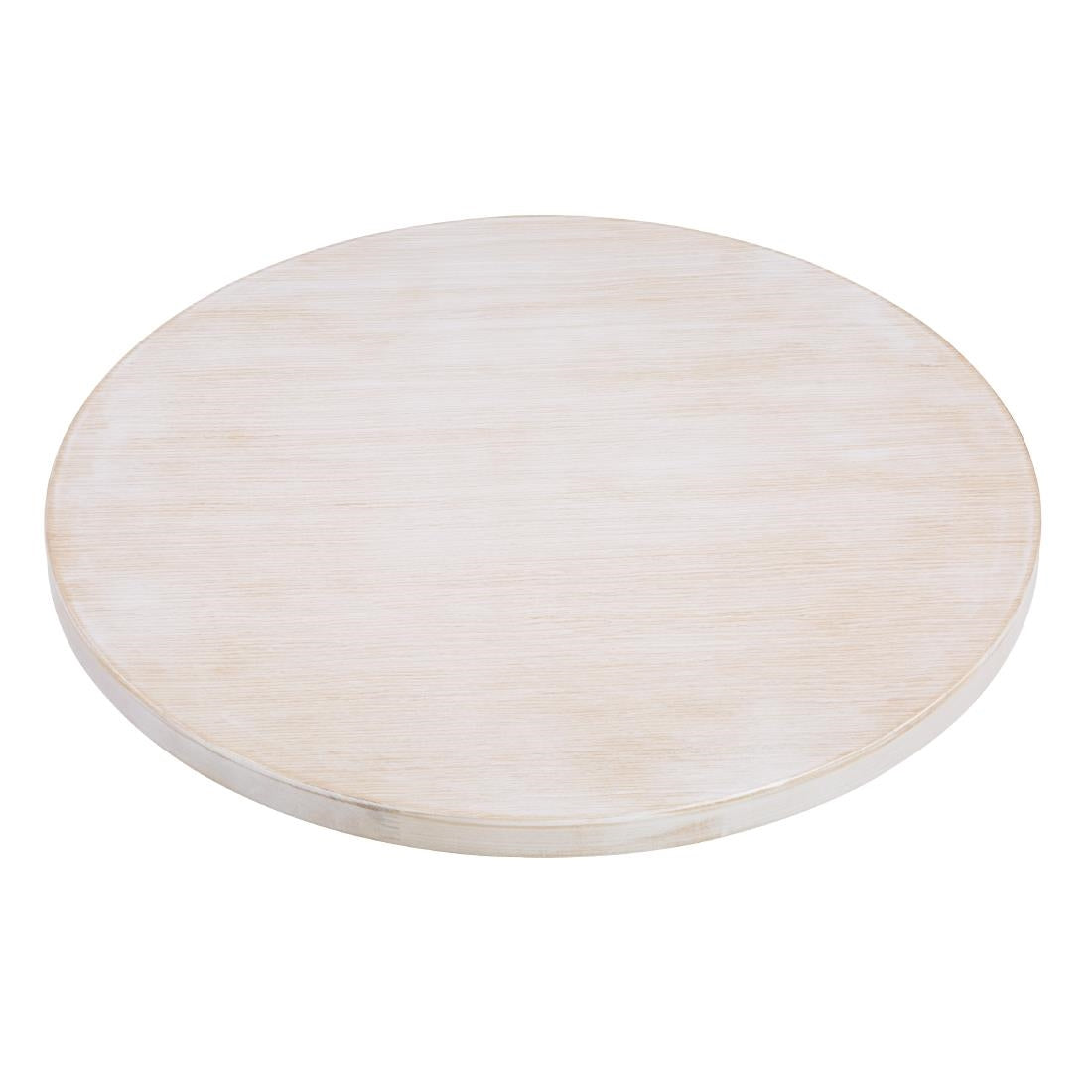 Plateau de table rond pré-percé blanc vintage Bolero 600mm - NISBETS