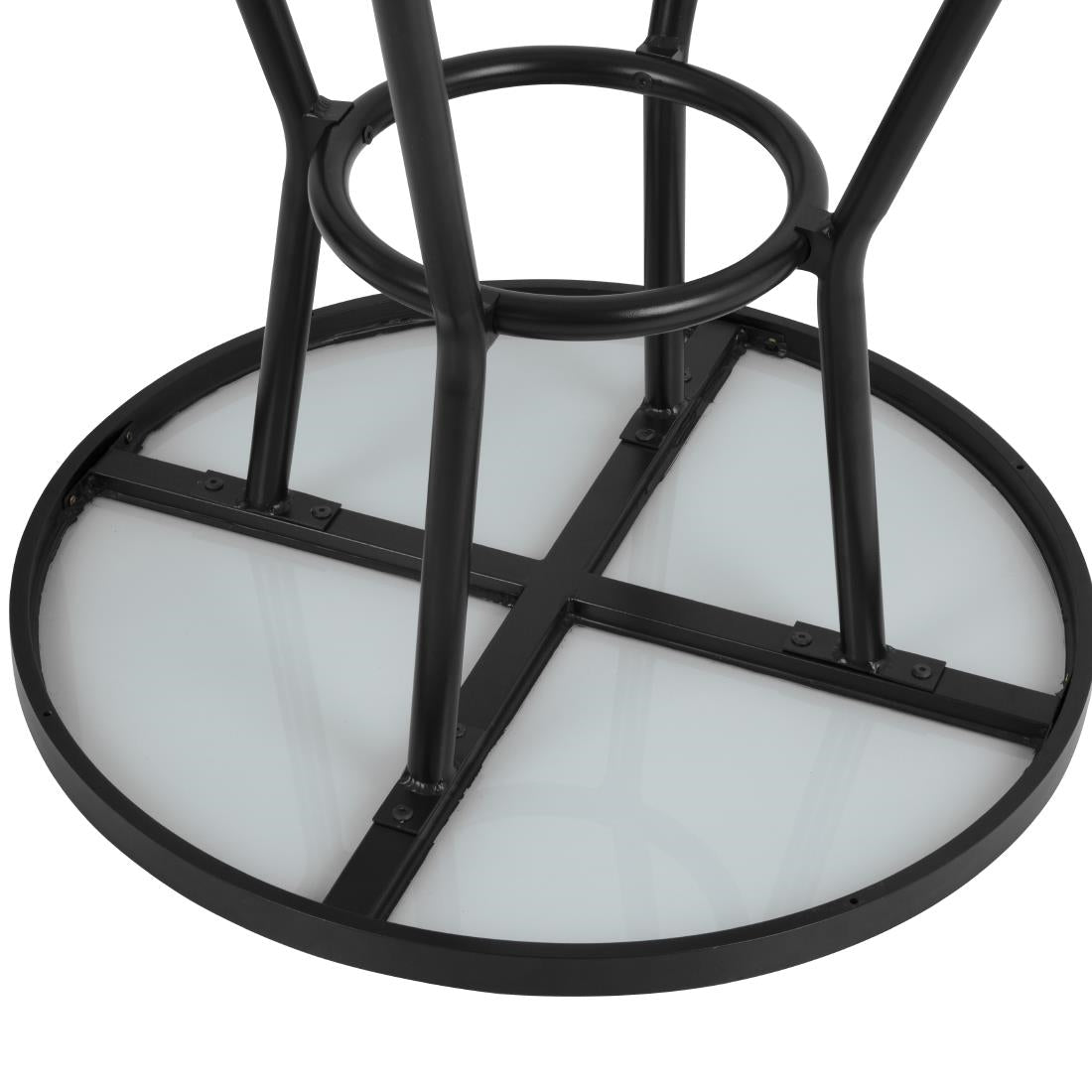 Table ronde d'extérieur Marston Bolero noire 700mm