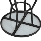 Table ronde d'extérieur Marston Bolero noire 700mm