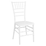 Chaises Bolero Chiavari en polypropylène blanches (lot de 4) - NISBETS
