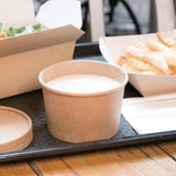 Pots à soupe compostables en PLA Fiesta Compostable 98 mm 230ml (lot de 500) - NISBETS