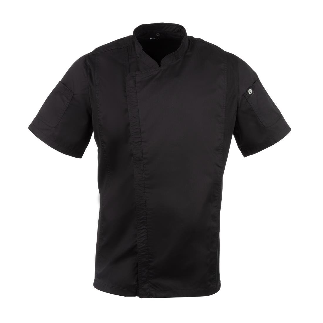 Veste de cuisine mixte Cool Vent Chef Works Urban Springfield noire - NISBETS