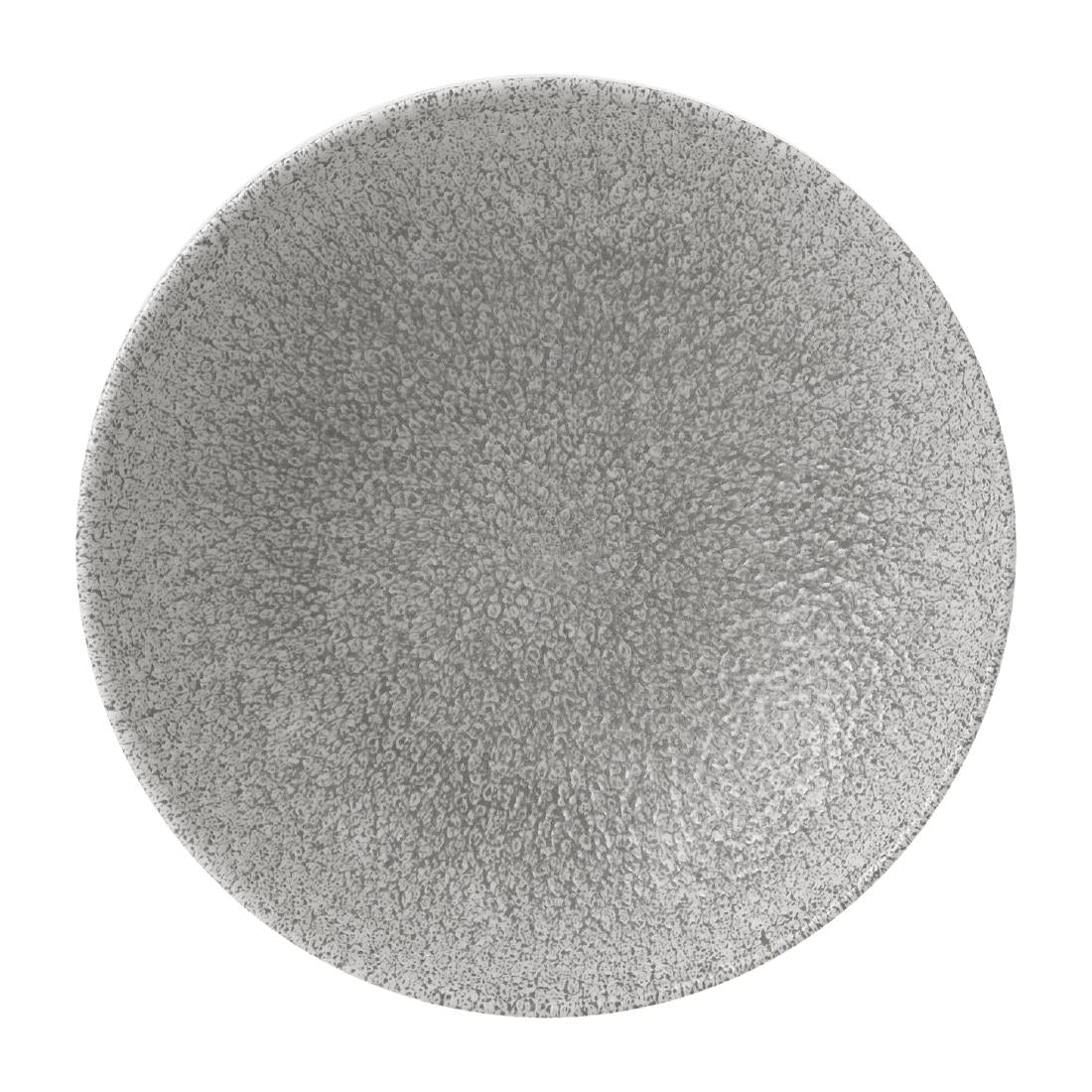 Assiettes coupes rondes Churchill Raku Evolve Jasper Grey 182mm (Lot de 12)