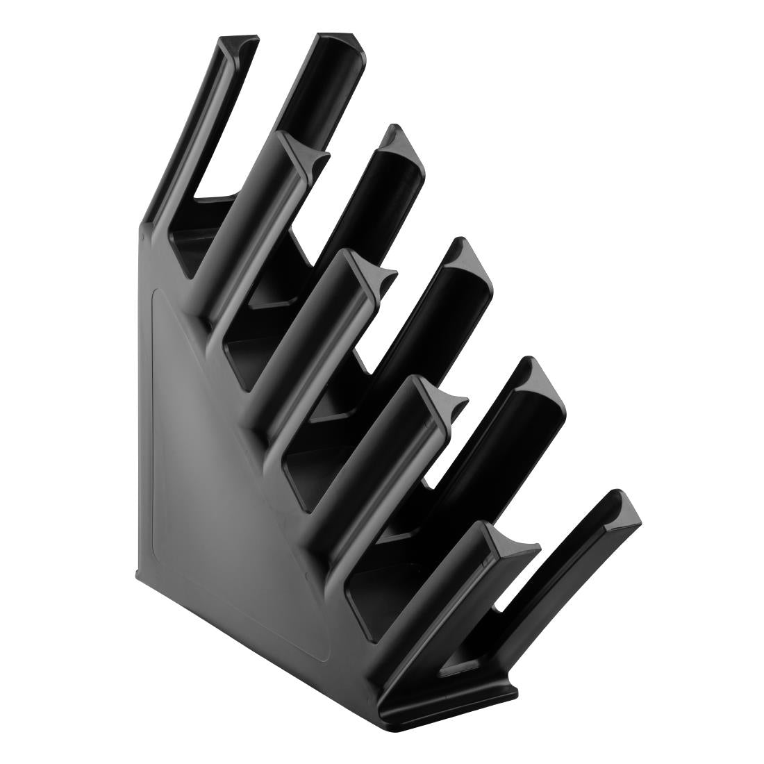Porte-gobelets en  polypropylene noir Kristallon Olympia 4 emplacements