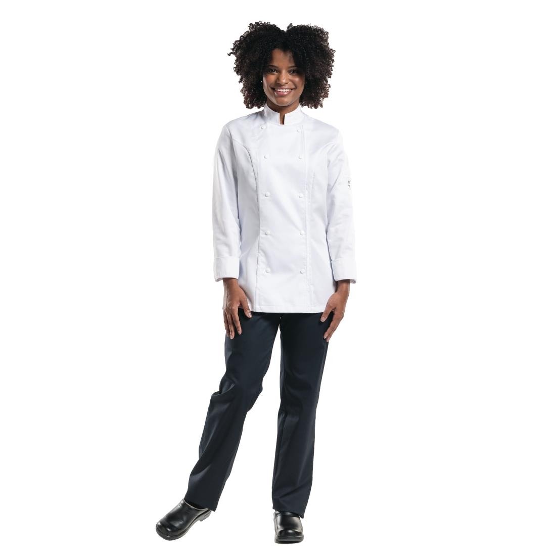 Pantalon de cuisine stretch femme Chaud Devant Skinny noir - Taille XS