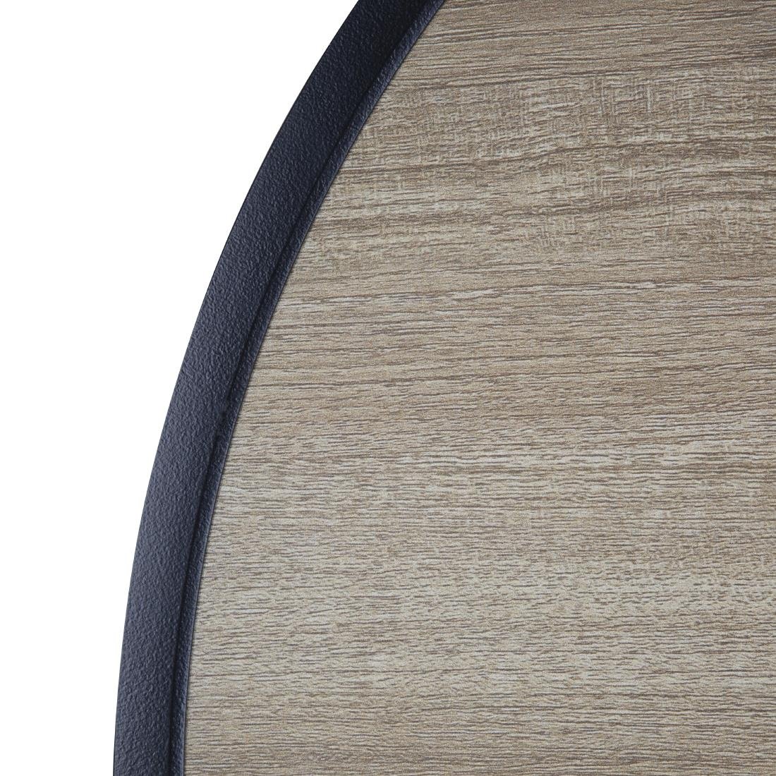 Table ronde d'extérieur Marston Bolero noire 700mm