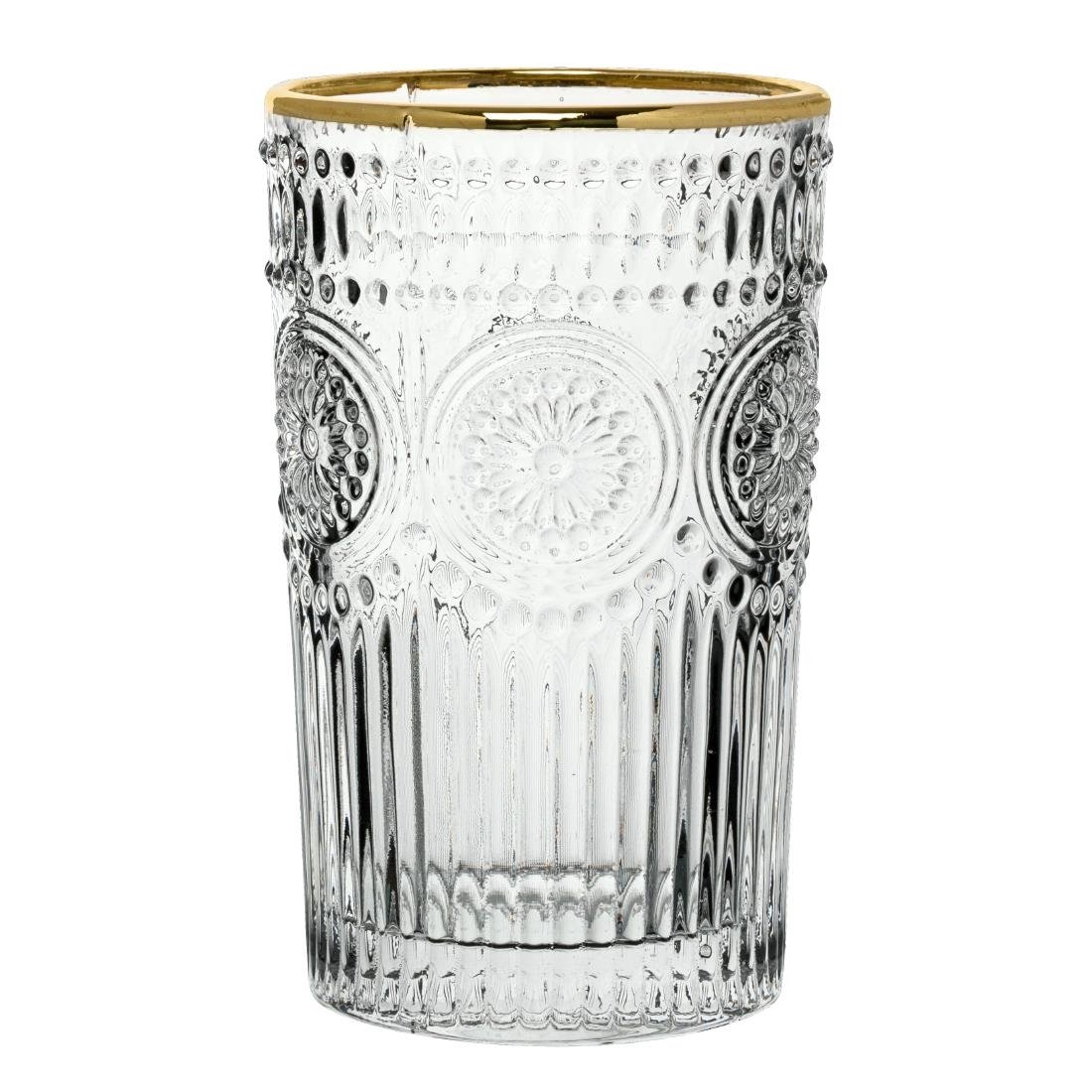 Verres hauts Utopia Rossetti Gold 360ml (lot de 24)