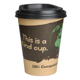 Gobelets boissons chaudes PLA simple paroi compostables 34 cl Fiesta Compostable (lot de 50) - NISBETS