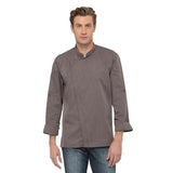 Veste de cuisine mixte légère à fermeture éclair Hartford Chef Works Urban gris graphite M - NISBETS
